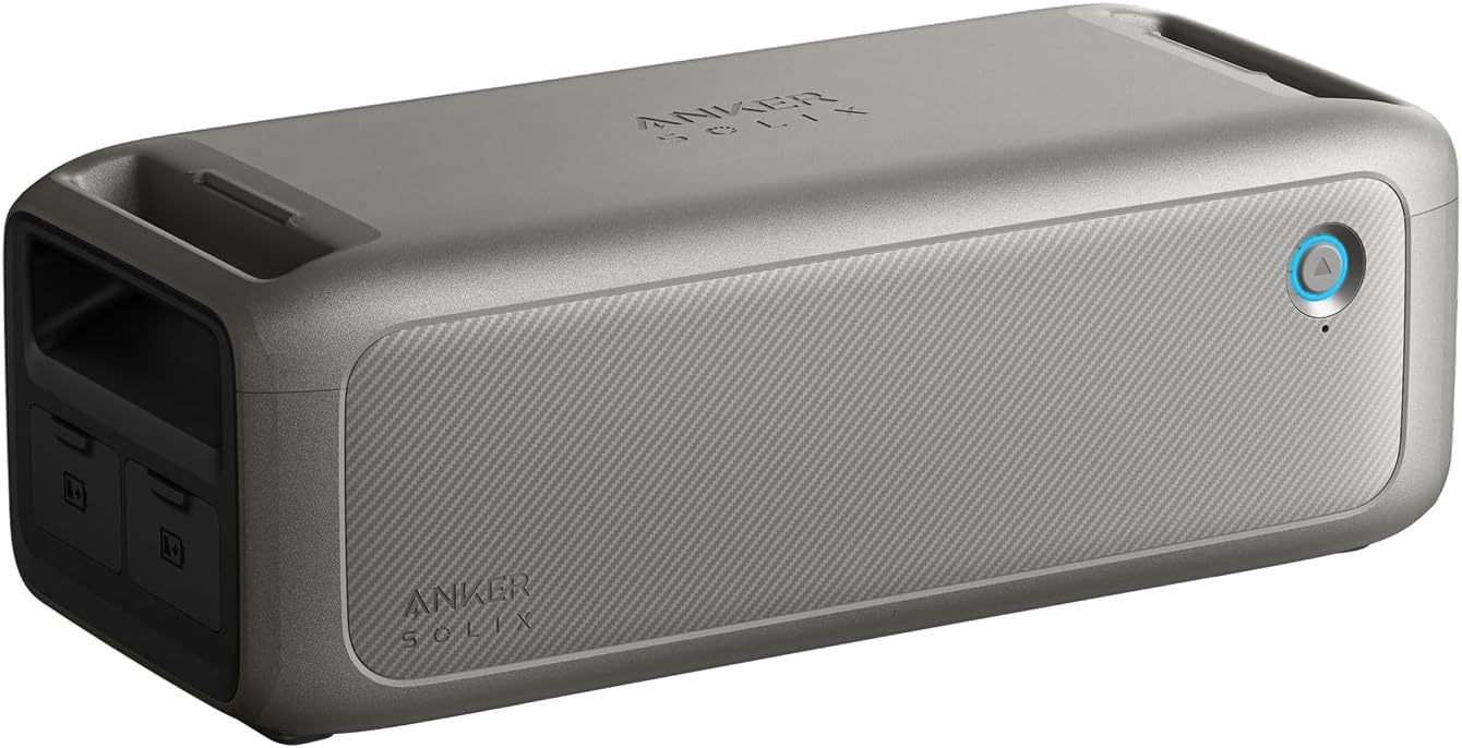 ⚡Anker SOLIX F3000 Estación de Energía Portátil 3072Wh 6000W, Expandible 24kWh, Solar para Hogar, Apagones y Camping