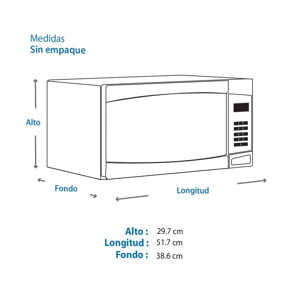 Horno de Microondas Samsung 1.1 Pies Cúbicos Negro con Placa de Acero