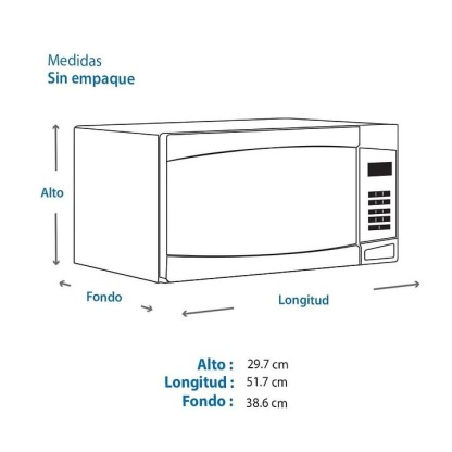 Horno de Microondas Samsung 1.1 Pies Cúbicos Negro con Placa de Acero