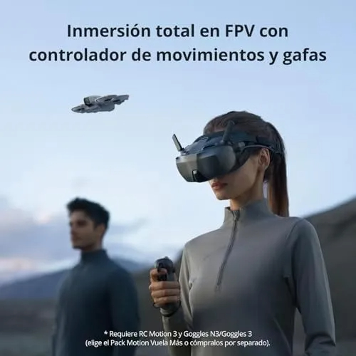 DJI Neo Pack Vuela Más Dron con RC-N3 y 3 Baterías, 135g, seguimiento de objetivos, video estabilizado