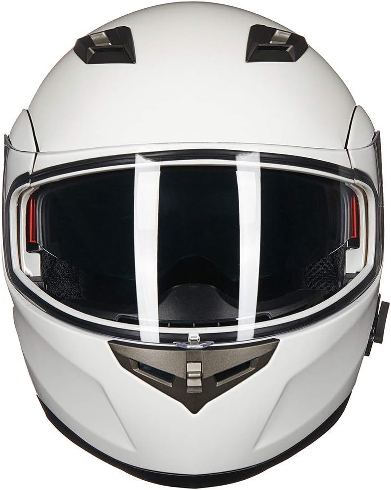 ILM - Casco de Motocicleta Modular Integrado con Bluetooth, con protección Solar para Mp3, Modelo 953/953 Pro