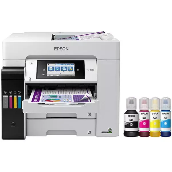 Impresora multifunción a color inalámbrica Epson EcoTank Pro ET-5850 Supertank