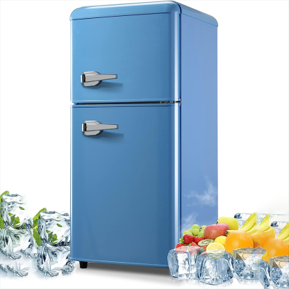 3.5Cu.Ft Double Door Compact Refrigerator With Freezer