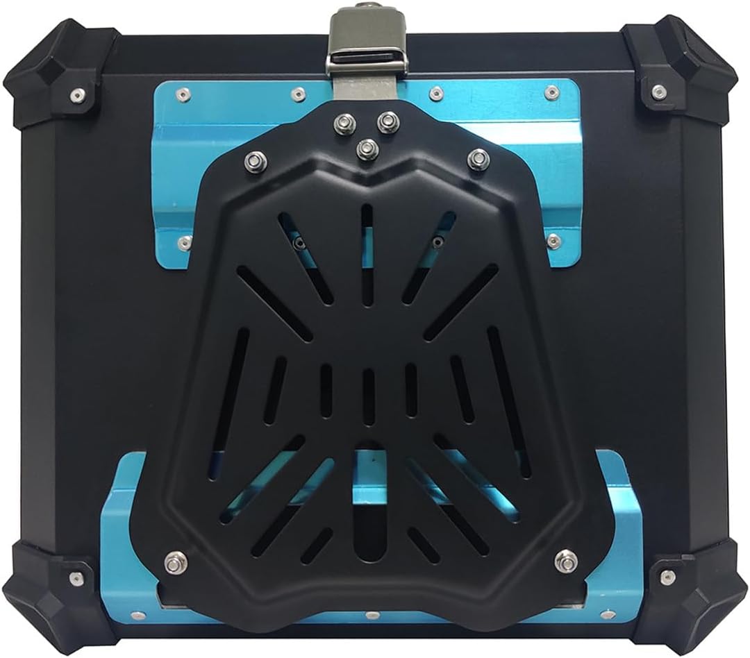 LWCHUANG - Caja superior para motocicleta, caja trasera de aleación de aluminio de 28 L, caja superior impermeable para motocicleta con bloqueo de seguridad y herramientas de instalación, adecuada