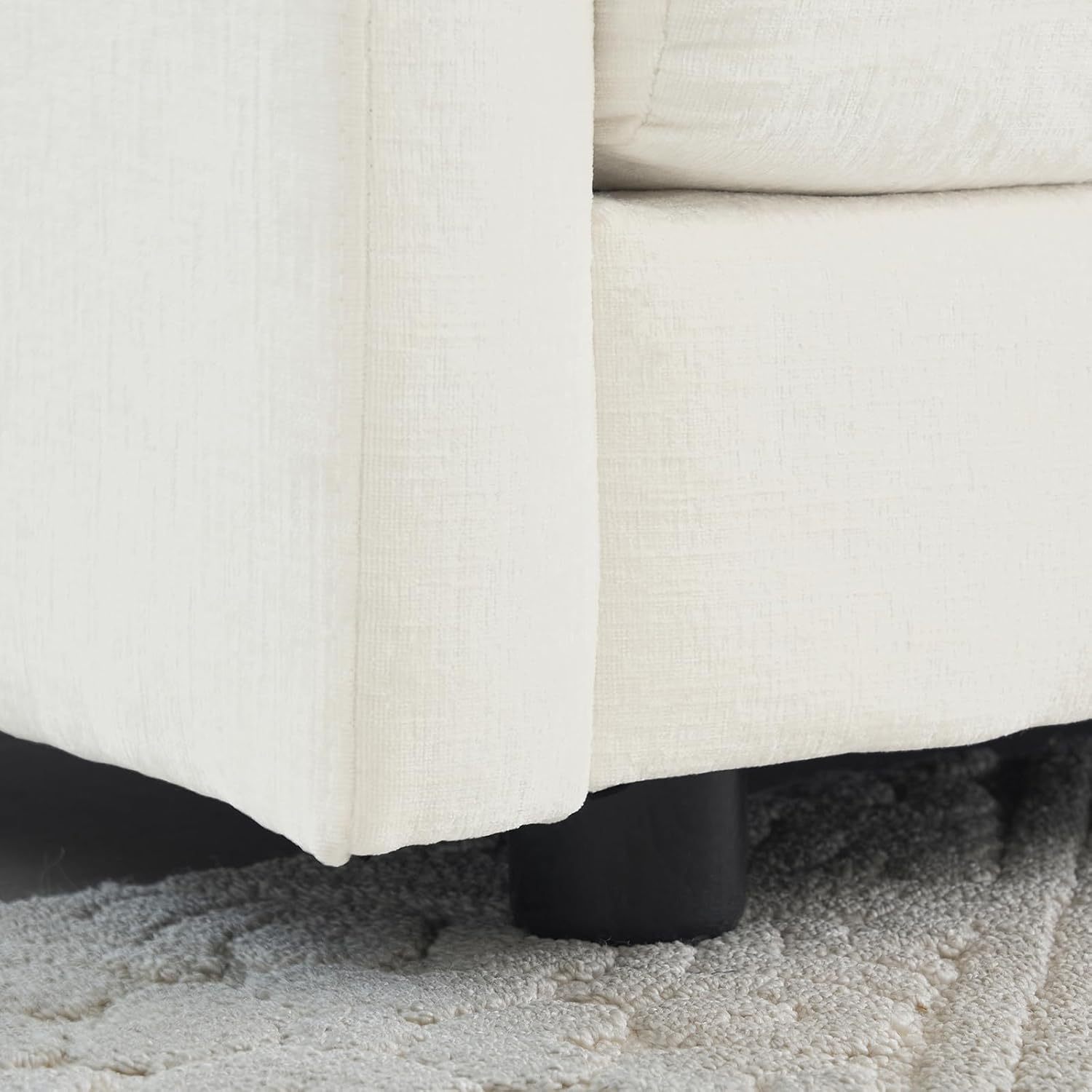 Neylory - Sofá de dos plazas con 2 almohadas para sala de estar, recámara, departamento, 2 plazas de felpilla para asiento profundo