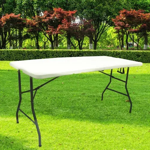 Mesa combinada plegable Linium 2,40m color blanco --- paño de limpieza