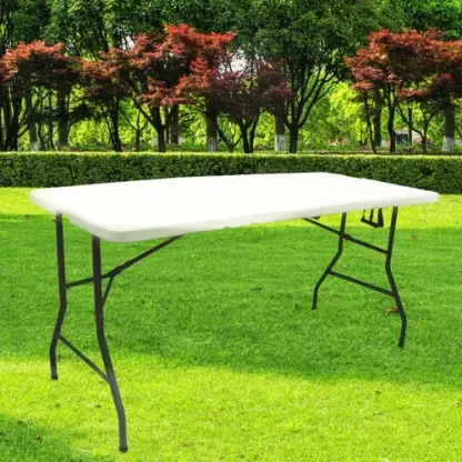 Mesa combinada plegable Linium 2,40m color blanco --- paño de limpieza
