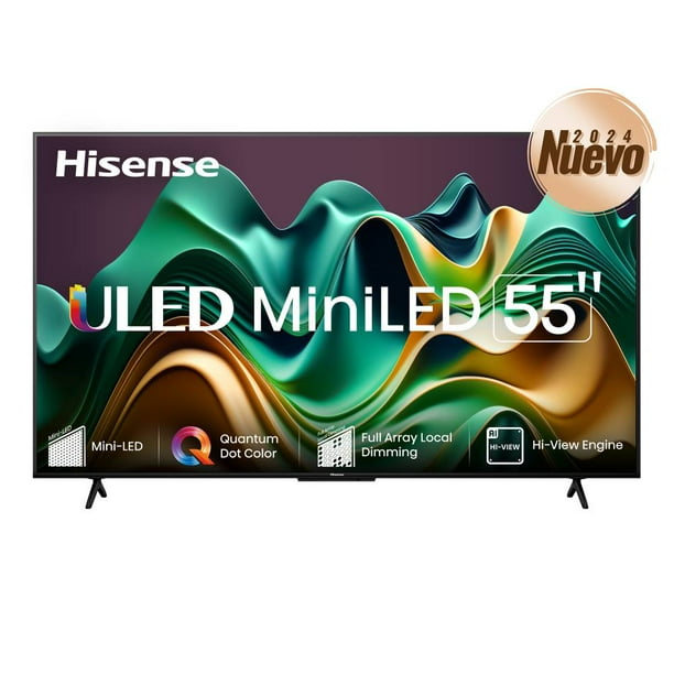 Pantalla Hisense 55" 4K MiniLED Google TV 55U6N
