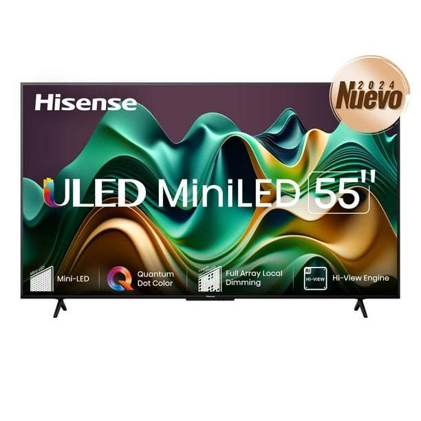 Pantalla Hisense 55" 4K MiniLED Google TV 55U6N