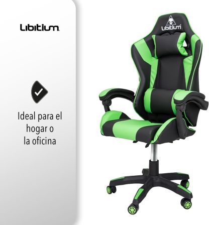 Silla Gamer Gaming Calidad Premium Reforzada Hasta 120Kg Video Juegos Gaming Reclinable Cómoda Consolas Pc Juegos Alien Computadora Ergonomica Respaldo Alto Silla de PC ergonómica Silla de Oficina ejecutiva giratoria de Respaldo Alto Silla de Escritorio r
