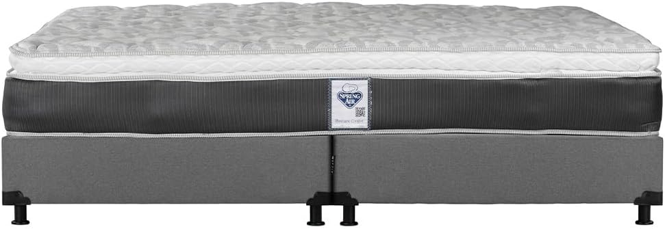 Colchón King Size Spring Air Marte + Box + 2 Almohada Osos + Juego de Sábanas