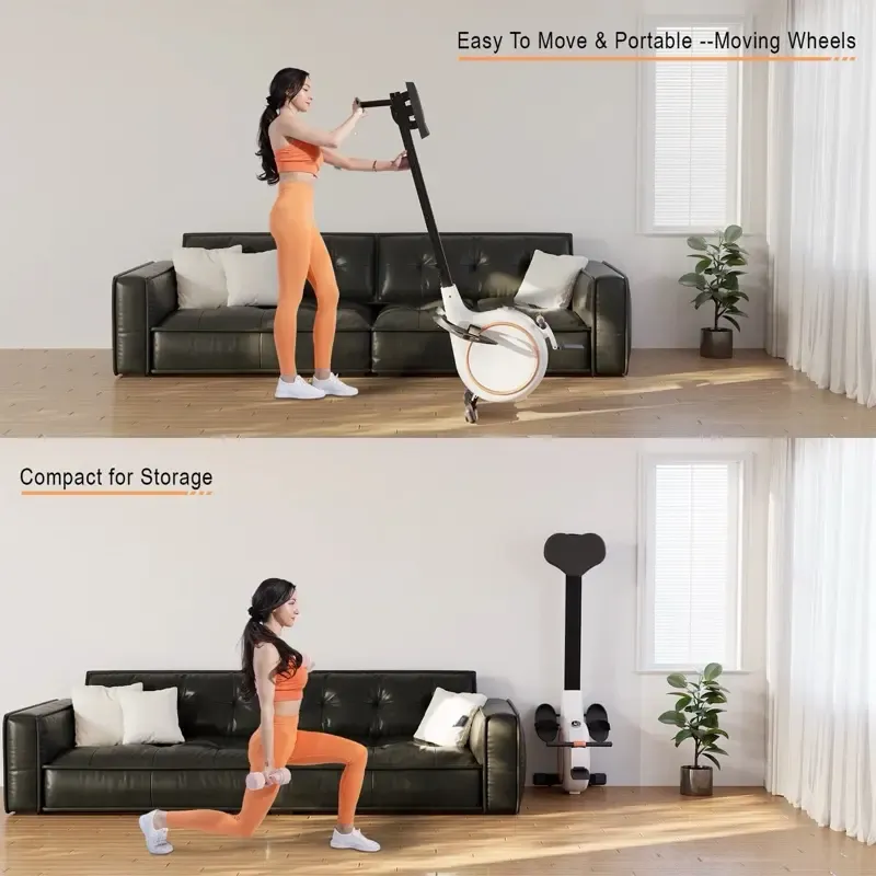 🏋️ MERACH Máquina de Remo, Remadora con Resistencia Magnética, App Propia, Equipo de Ejercicio para Entrenamiento de Cuerpo Completo en Casa