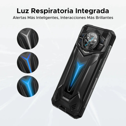 Doogee S200 Ultra Celular Resistente 5G, Android 15, 48GB RAM+1TB ROM, Batería 11000mAh, Pantalla Trasera AMOLED, Cámara 100MP, NFC, WiFi, OTG, GPS, Doble SIM