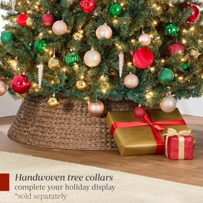 Best Choice Products - Árbol de Navidad Artificial de Abeto preiluminado de 7 pies para el hogar, Oficina, decoración de Fiesta con 550 Luces incandescentes, 1346 Puntas de Rama, fácil Montaje