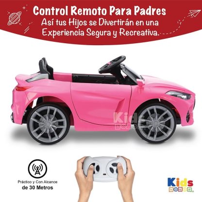 Kids House Carro Montable para Niños DASH, con Luz, Música USB MP3, Educación Temprana, Batería Dual 6V, Diseño Compacto y Seguro