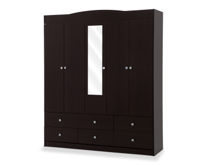 Ropero Mobi Valencia Chocolate 150 cm