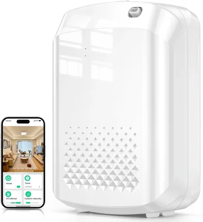 Difusor de Aceite Esencial Eléctrico de 400ml con Bluetooth para Hotel y Hogar con Control Remoto y Temporización Inteligente