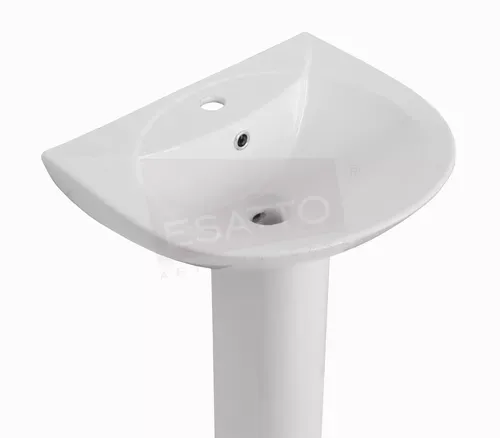 Esatto® Paquete Sanitario Lavabo Pedestal Llave Gratis Gamba