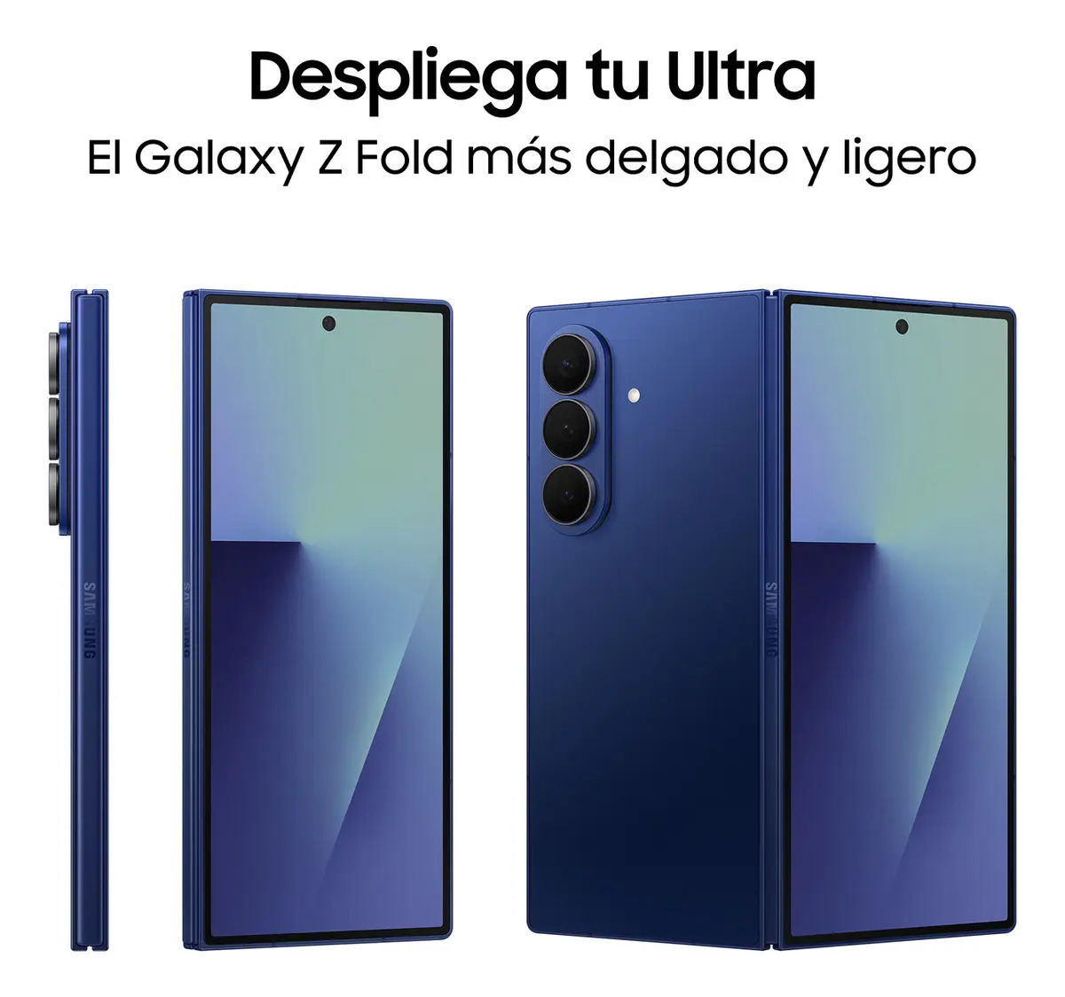 📱 Celular Samsung Galaxy Z Fold7 5G Desbloqueado, 12GB RAM+256GB / 12GB RAM+512GB, Pantalla Interior 8" Dynamic AMOLED 120Hz, Pantalla Externa 6.3", Galaxy AI, IP48, Cámara 200MP
