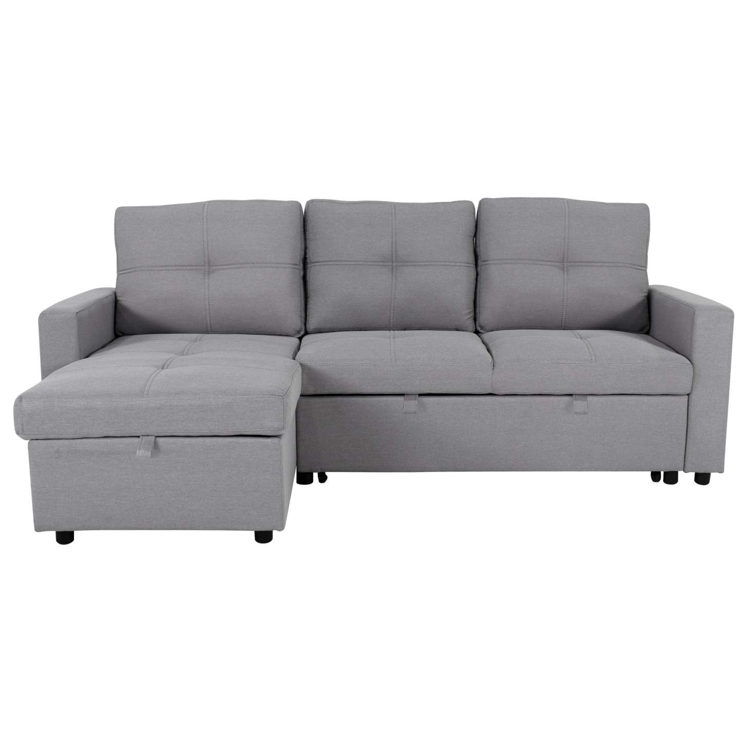 SOFÁ CAMA CON ALMACENAMIENTO TRIBECA GRIS CLARO