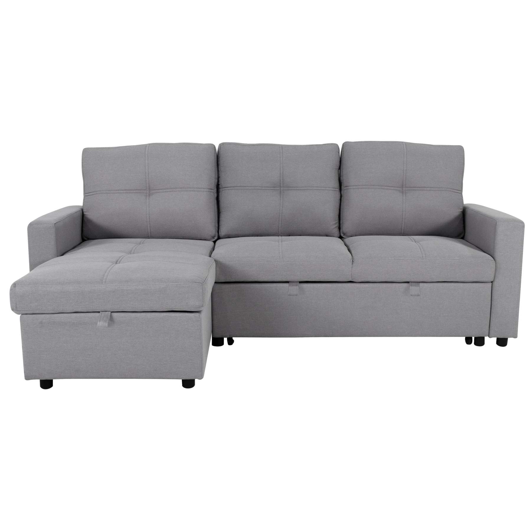 SOFÁ CAMA CON ALMACENAMIENTO TRIBECA GRIS CLARO