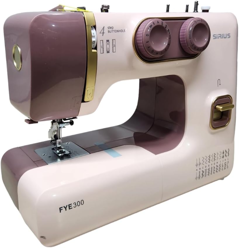maquina de coser casera portatil hasta 24 puntadas (GREY GOLDEN)