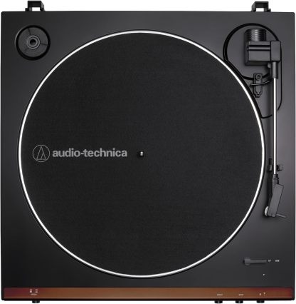 Audio-Technica - Tocadiscos AT-LP60X-BK totalmente automático con transmisión por correa, velocidades de 33/45 RPM (negro)