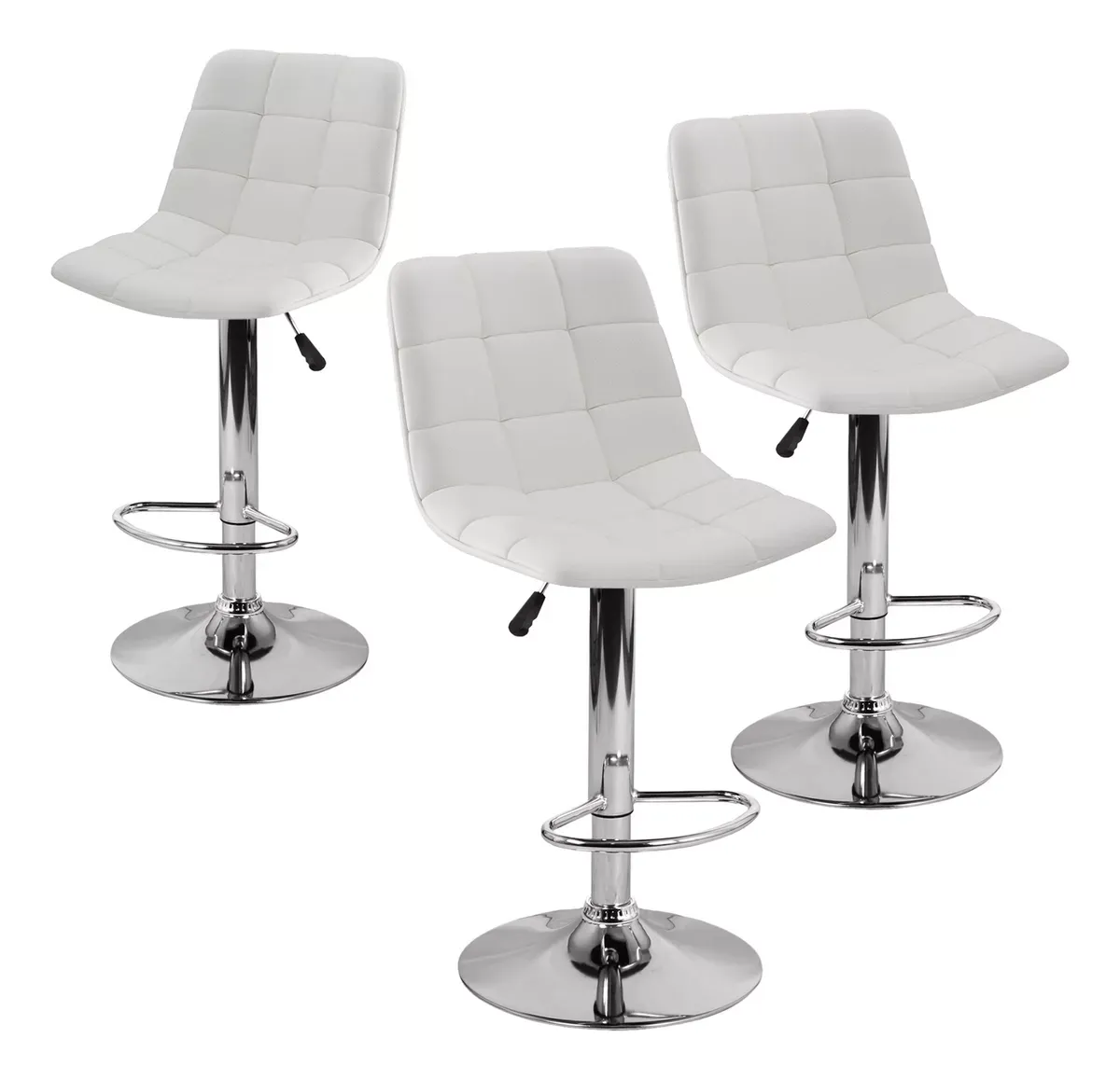 3pzs Bancos Con Respaldo Giratorios Para Barra Cocina Bar