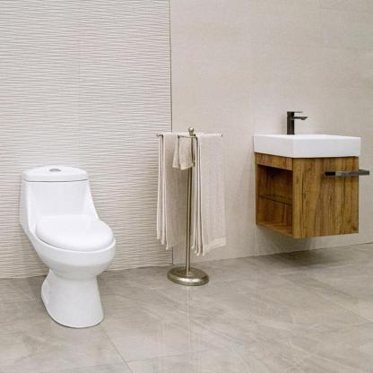 SANITARIO ZEUS 1 PIEZA ALARGADO 3.8 Y 4.8 LTS BLANCO-asiento del baño