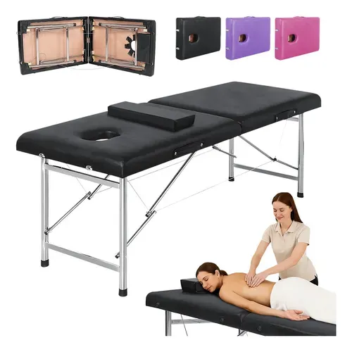 Cama De Masaje Plegable Portátil Profesional 120kg Blick