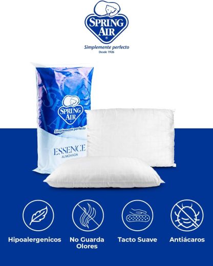 Spring Air Pack Colchón Commander Matrimonial con Box | 2 Almohadas | Cubre Colchón y 1 Juego de Sabanas | Colchon con Colchoneta Pillow | Confort Firme y Soporte Ortopédico | 5 años De Garantía