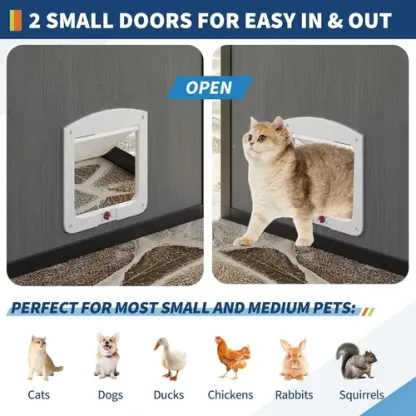 Perrera Grande Para Gatos Gatería Exterior Techo Impermeable 1.78-1.2-1.9 Metros Negro Gris