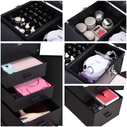 ¡Solo MXN499 por 24 horas! Mesa de manicura con ruedas ¡Estación de maquillaje!