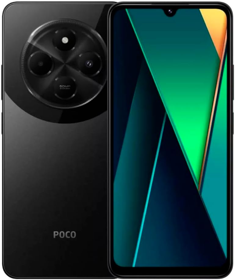 Xiaomi Celular Poco C75 Black 6GB RAM 128GB ROM Desbloqueado
