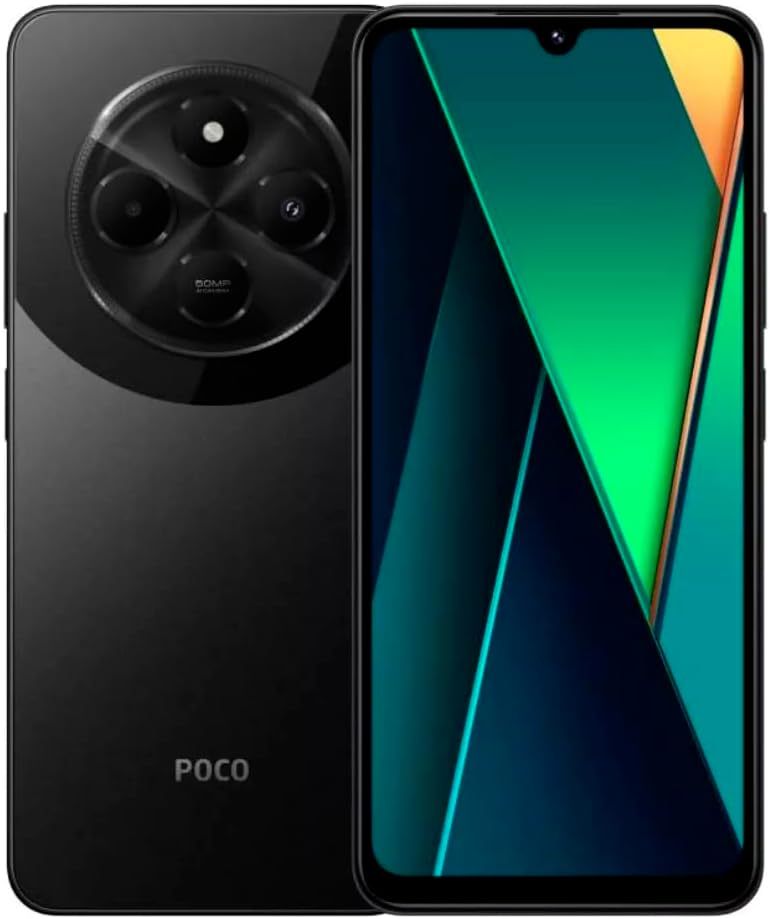 Xiaomi Celular Poco C75 Black 6GB RAM 128GB ROM Desbloqueado