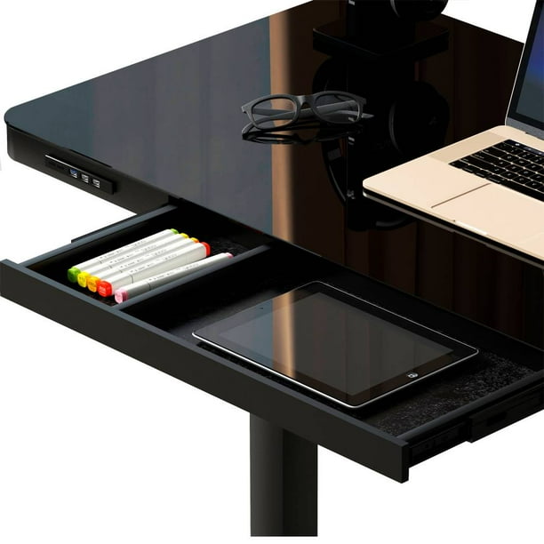 Escritorio Sam's Club con Cargador Inalámbrico GSA-25389LSF Negro
