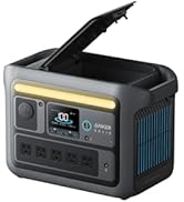 Estación de energía portátil Anker SOLIX C800, generador solar de 1200 W (pico 1600 W), carga completa en 58 mi...