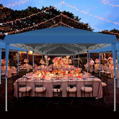 COBIZI - Toldo desplegable de 10 x 20 Pulgadas con 6 Paredes Laterales, toldo Impermeable para Eventos al Aire última intervensión, UPF 50+ cenador portátil para Fiestas, Playa, Camping, Boda,