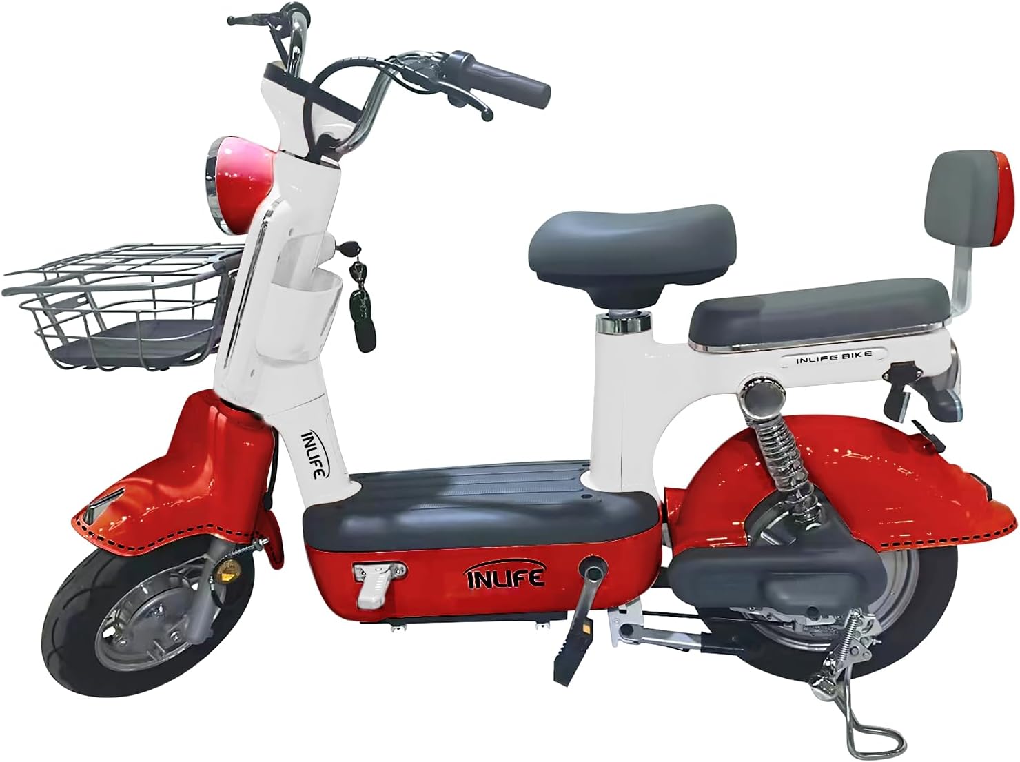 400W Bicicleta Eléctrica Potente, Bicicleta Electrica para Adultos de 40km/h, Rango de 60-70km Eike, Batería de Plomo de 48V/20Ah, Perfecto para Carreteras y Desplazamientos Diarios