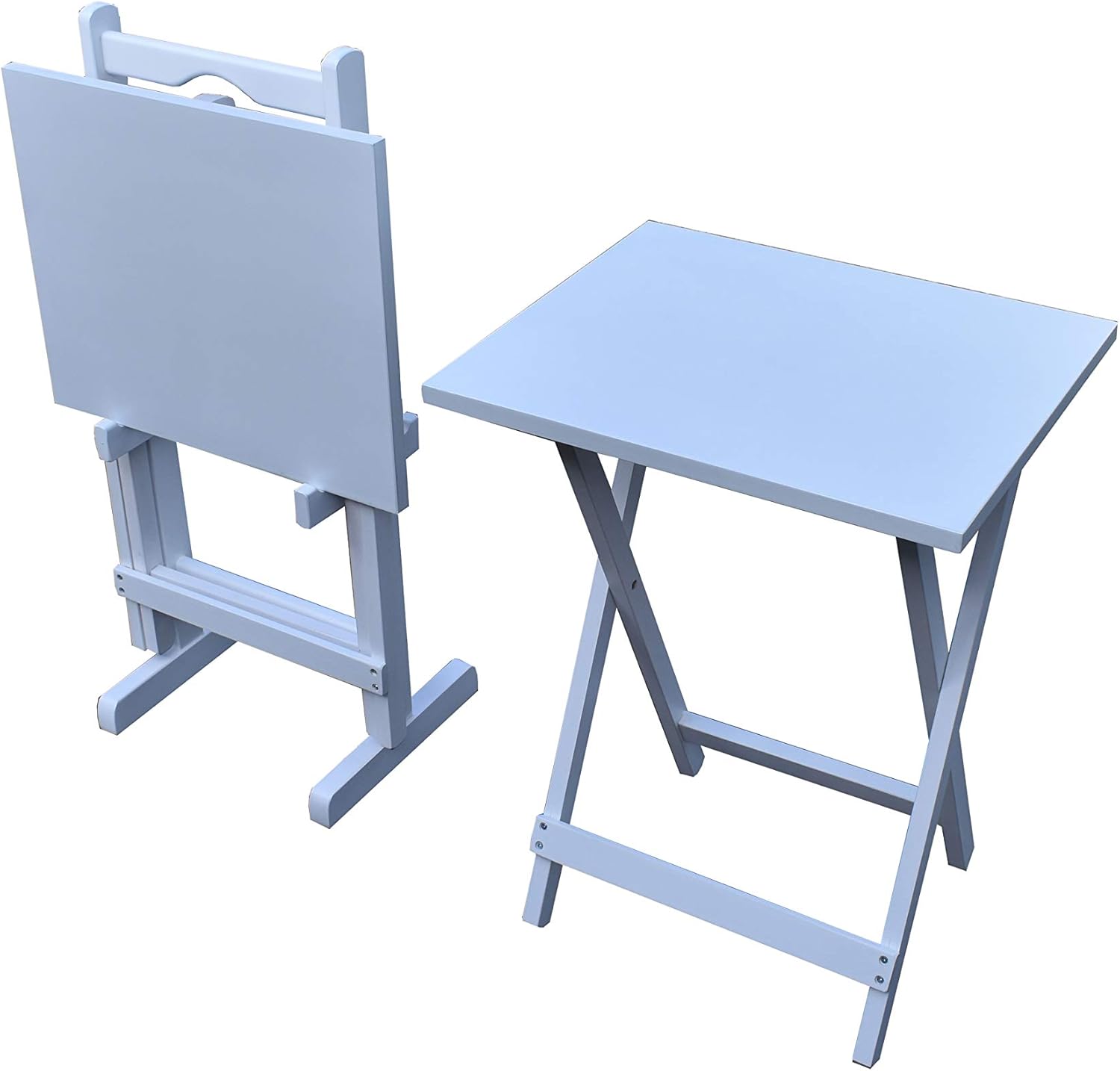 Hogare Mesas Plegables De Servicio con Base, Mesa, Mesa Auxiliar, Mesita, Juego de Parota (Chocolate)
