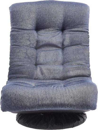 Amazon Basics - Silla giratoria de espuma con reposacabezas, ajustable, color gris