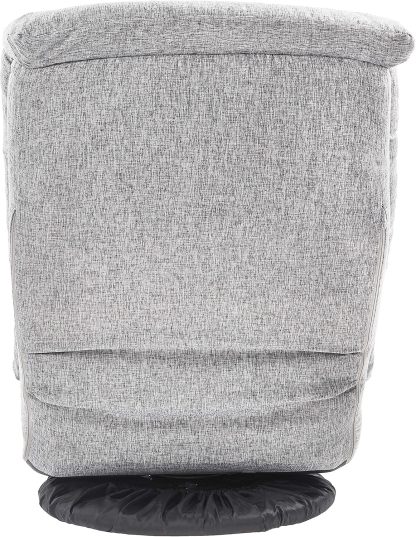 Amazon Basics - Silla giratoria de espuma con reposacabezas, ajustable, color gris