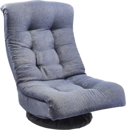 Amazon Basics - Silla giratoria de espuma con reposacabezas, ajustable, color gris