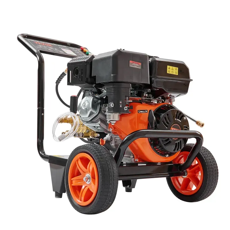 Hidrolavadora a gasolina VEVOR, 4400 PSI, 4.0 GPM, con bomba de cobre, pistola pulverizadora y lanza de extensión, 5 boquillas de conexión rápida, para limpiar coches, casas, entradas de vehículos y patios.