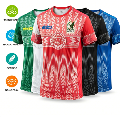 Camiseta deportiva de manga corta, edición limitada con estampado de motivos de aficionados al fútbol de estilo mexicano, modelo 2026, apta para entrenamiento al aire libre, unisex, tejido cómodo y transpirable, ideal para competiciones, entrenamiento y u