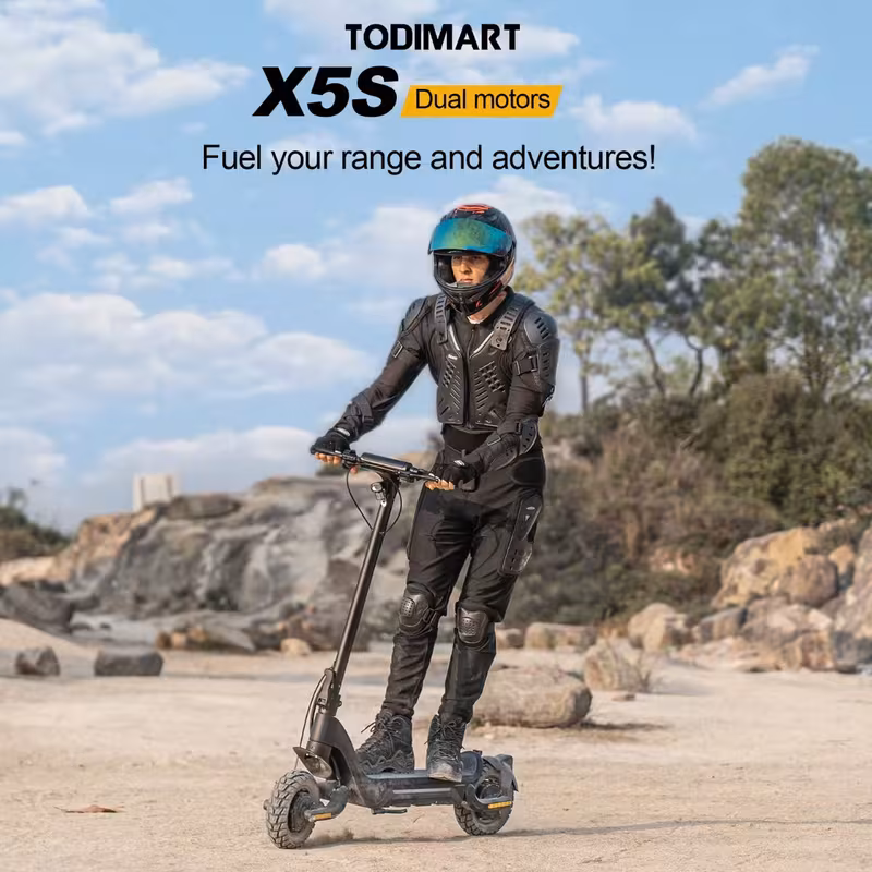   x5s scooter eléctrico para adultos, batería   potencia 864wh 18ah, 500w motores duales delantero y trasero,   para 25km/h, alcance de 70km, scooter eléctrico todoterreno para   para adultos, capacidad de carga 130kg, neumáticos todoterreno de 10 pulgadas,   duales delantero y trasero,   para viajes diarios todoterreno Detalles del producto 0