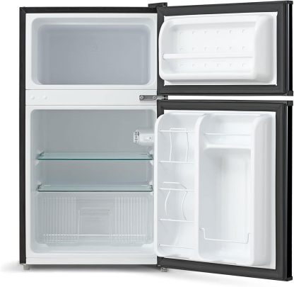 Midea WHD-113FSS1 Refrigerador compacto, 3.1 pies cúbicos, acero inoxidable
