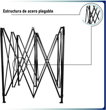 RACK & PACK Carpa 3x3 para Exteriores Lona Jardin Toldo Retractil Estructura de Acero Plegable 3 Ajustes de Altura Impermeabilidad 600D Premium Campismo Facil Armado Fiesta Reunión (Verde)