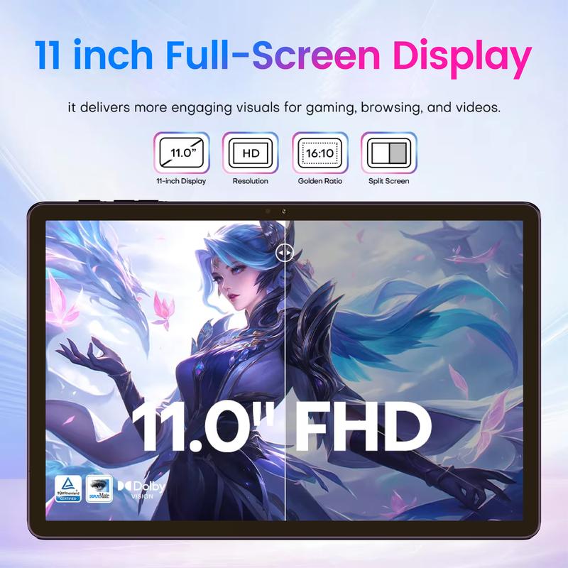 【Regalos Navideños】X9 Ultra 11\" Tablet Android 15 con 256GB Almacenamiento, 12GB RAM, Batería 10000mAh y WiFi 5G