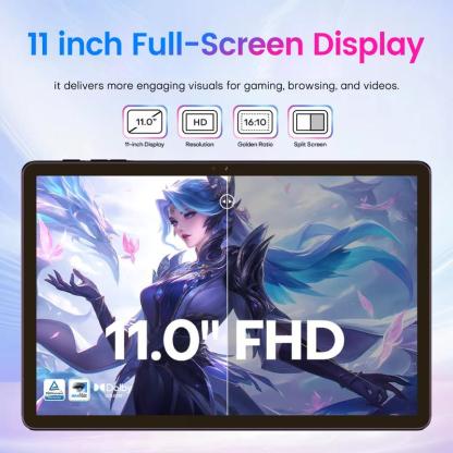 【Regalos Navideños】X9 Ultra 11\" Tablet Android 15 con 256GB Almacenamiento, 12GB RAM, Batería 10000mAh y WiFi 5G